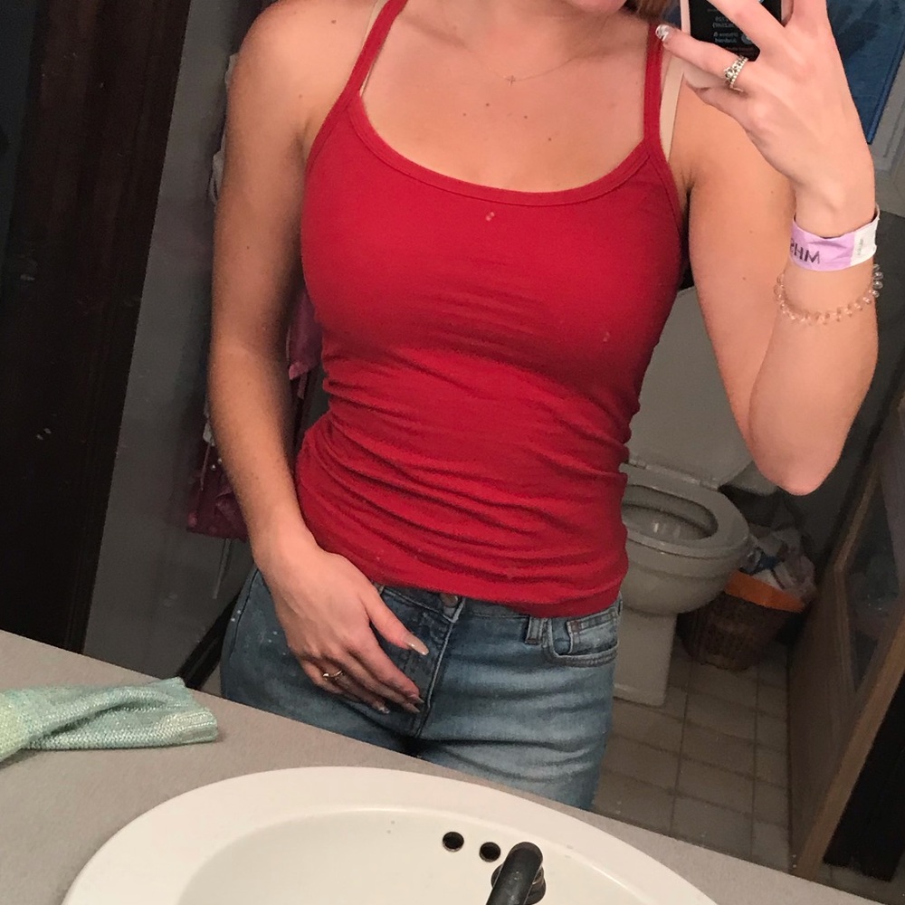 red cross tank top
